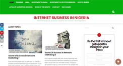 Desktop Screenshot of internetbusinessinnigeria.com